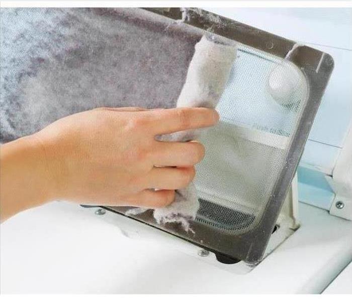 Clean the lint screen of your dryer